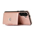 thumbnail image 5 of Dteck Wallet Case Compatible with Samsung Galaxy S24,Crossbody Leather Case with Credit Card Holder and Strap Magnetic Flip PU Kickstand Shockproof Protective Shell Cover,Rosegold, 5 of 6