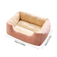 thumbnail image 2 of Calming Cat & Dog Bed for Medium Dogs, Machine Washable Cuddle Warming Cozy Fluffy Faux Fur Plush Round Dog Bed, Anti-Anxiety Waterproof Anti-Slip Pet Bed,19.69x15.35 Inches, 2 of 5