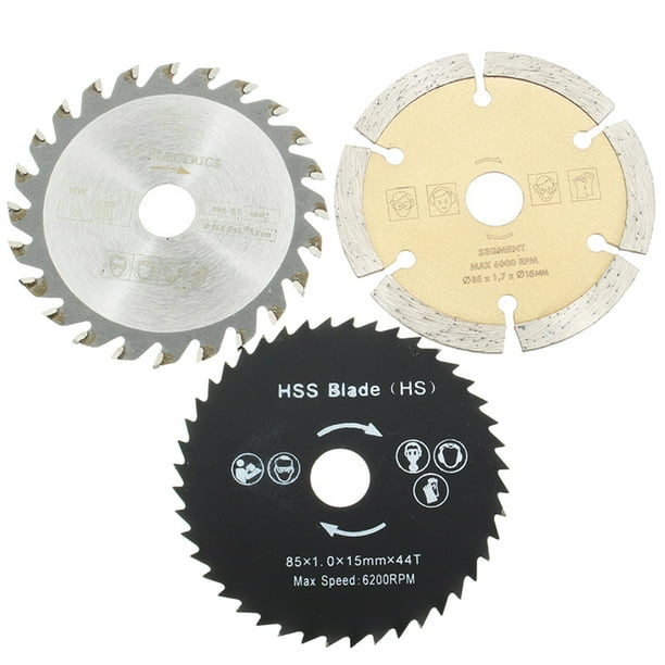 Aofa 3Pcs 5.5cm Mini Circular Saw Blade Round Grinding Discs