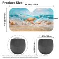 thumbnail image 7 of HUIACONG Sea Turtle Car Windshield Sun Shade UV Reflective Easy Storage Thick Car Windshield Cover for Trucks Front Window Most Vehicles, 7 of 7
