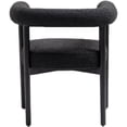 thumbnail image 2 of Meridian Furniture Hyatt Boucle Dining Chair, Black, 2 of 8