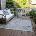 thumbnail image 6 of Addison Rugs Chantille Indoor/Outdoor Transitional Watercolors Gray Washable Rectangle Rug, 2'6" x 3'10", 6 of 6