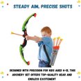 Kids Bow And Arrow Set With LED Light Up - 2 Bows, 16 Suction Arrows, Target, Quivers (Age 4-12)