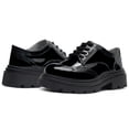 thumbnail image 2 of Zapato Escolar Karsten Bostoniano Charol con Tacon para niña Negro 19, 2 of 5