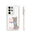 thumbnail image 1 of Manténgase a la moda con esta exclusiva funda plateada mate de doble capa con diseño de dibujos animados para iPhone 15 Pro Max 14 13 12 Pro 11, 1 of 4