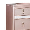 thumbnail image 3 of Wooden Dresser with 7 Drawers and Mirror Panel Inserts, Rose Gold, 3 of 4