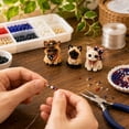 thumbnail image 4 of 5 Pack Diamond Art Kit 3D Beaded Patriotic Kitty Figurine DIY Kit, Independence Day Cat Seed Bead Weaving Craft Set, Handmade Mini Table Ornament Making Supplies for Adults Beginners, 4 of 5