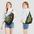 thumbnail image 2 of Boho Rainbow Fanny Pack - Abstract Geometric & Ocean Scenery Pattern, Adjustable Strap Waist Bag for Artistic Lifestyle, 2 of 4