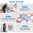thumbnail image 4 of Lift Sling Support, Medical Patient Lift Slings Large with Commode Opening, Full Body Mesh Transfer Lift Sling, Shower Sling Toilet Sling for Elderly & Patient up to 510 lbs, 4 of 9