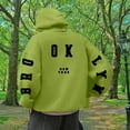 thumbnail image 2 of QHFBli Lightweight Men's Hoodie Mens Letter Print Hooded Sweatshirt Streetwear Pullover Loose Fit Comfortable Blend Fabric for Fall Winter Season Daily Casual Wear GN2 M, 2 of 5