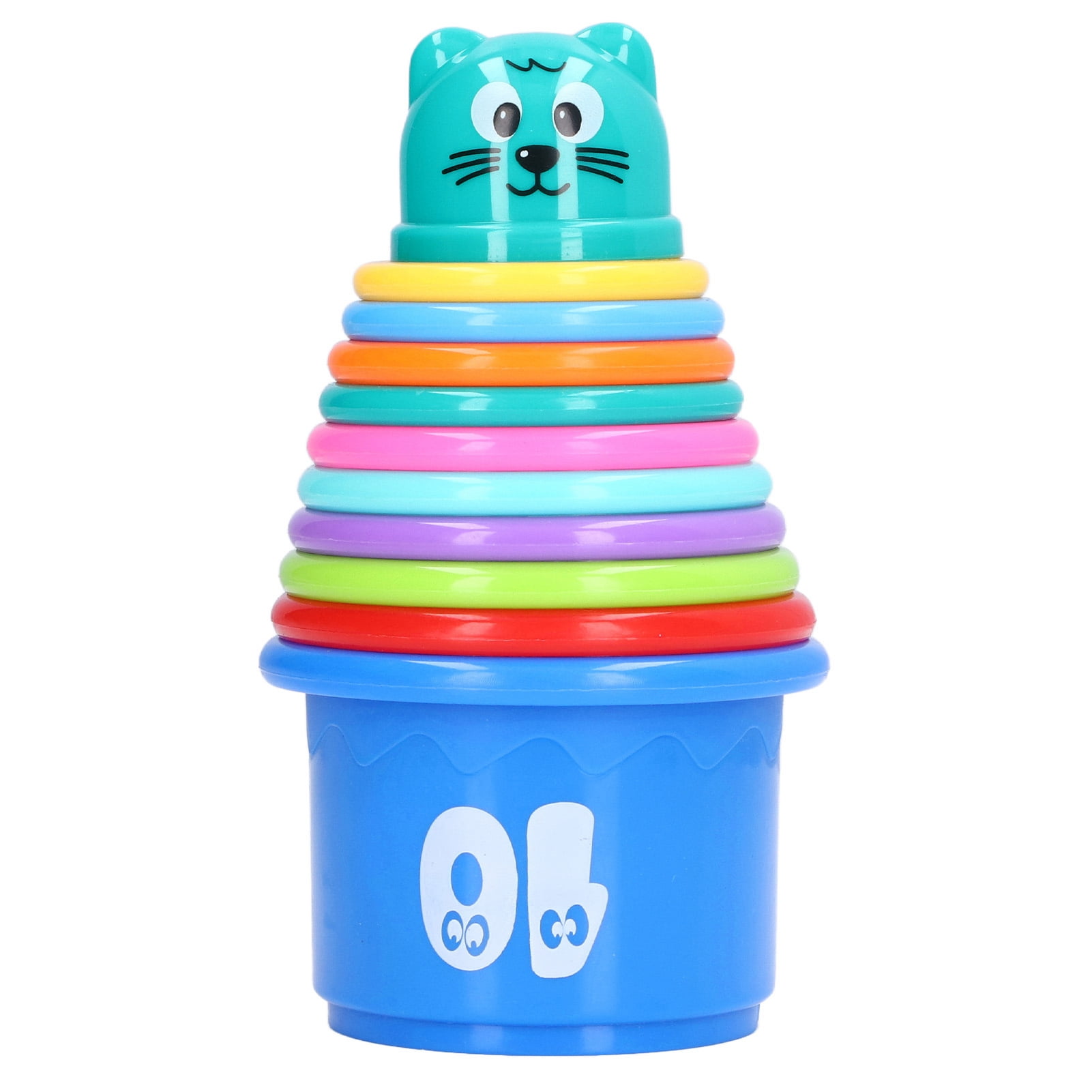 Baby Stacking Cups For Toddlers 1-3, Rainbow Colors Nesting Cups, Tall Baby  Stacking Toy Cup For Baby Bath Toys & Pool Toys, Stack Cups Baby Toy 6  Months+ 