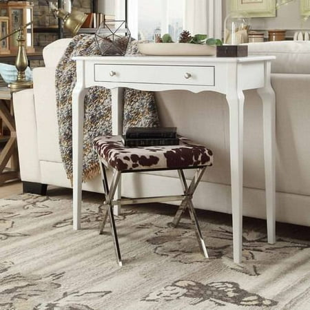 Weston Home Catalpa Console Table, White