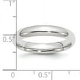 thumbnail image 5 of Platinum 4mm Comfort-Fit Wedding Band Ring Size 7.5, 5 of 6