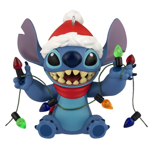 Hallmark Keepsake Christmas Ornament (Disney Lilo & Stitch Shines), 1 Count