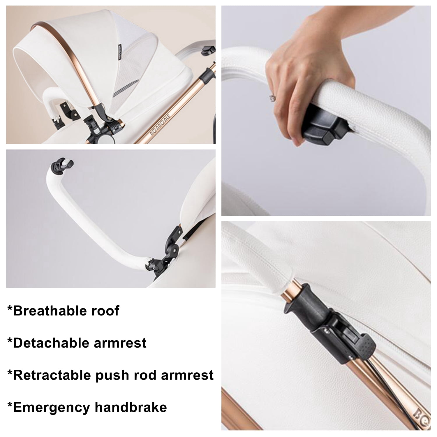 Max of Aulon Baby Stroller 360° Rotation Luxury Pram Wagon Stroller Newborn Bassinet Pram