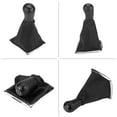 thumbnail image 2 of Knob Cover, 6 Speed Artificial Leather Gear Stick  Knobs, Replacement Of Old Part For   MK2 2004-2008 Automobile Car, 2 of 8
