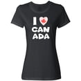 thumbnail image 3 of Inktastic I Love Canada Heart with Maple Leaf Women's T-Shirt, 3 of 5