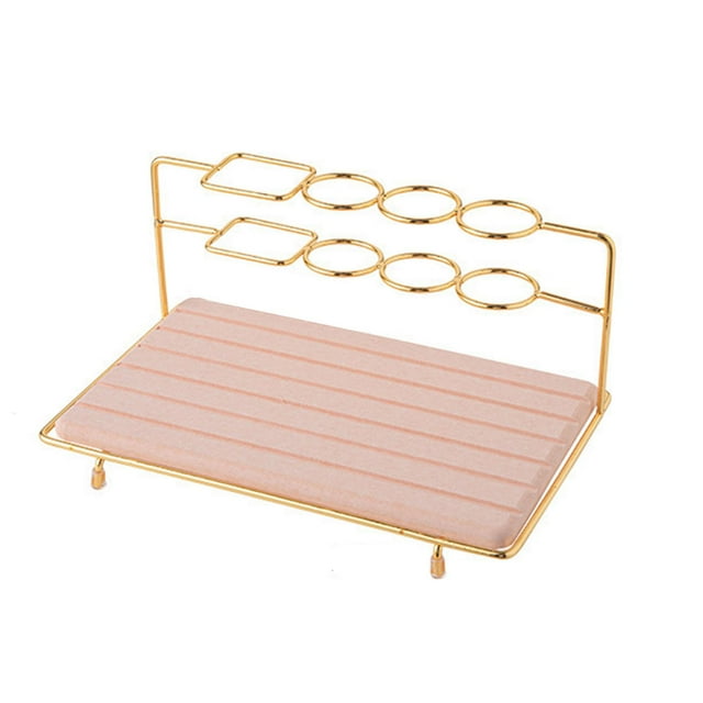 Soporte de acero inoxidable para cepillos de dientes, soporte para pasta dental, accesorios de baño prácticos para tocador, salas de exposición, maqui Rosa