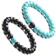 thumbnail image 5 of GOOHOCHY Pulseras clásicas de pareja de 8 mm con piedras naturales, azul y negro, con cuentas Yin Yang y pulido mate., 5 of 7
