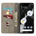 thumbnail image 6 of Feishell for Google Pixel 7 6.3 inch Wallet Case,Shockproof Ultra Thin Premium PU Leather Magnetic Closure Card Slots Cash Pocket TPU Bumper Shock Absorbing Flip Kickstand Phone Cover,Gray, 6 of 9