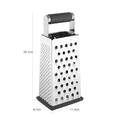 thumbnail image 2 of Comfortable Handle, Dishwasher Safe Stainless Steel Box Grater With Senior 430 Stainless Steel For Easy Hand Washing And Non-Slip Base, 2 of 5
