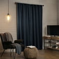 thumbnail image 4 of Sun Zero Avery 100% Blackout Rod Pocket Single Curtain Panel, Navy, 40"W x 84"L, 4 of 10