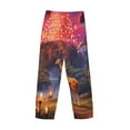 thumbnail image 3 of Lsque Lantern Giraffes Magical Forest Print Men's Pajama Pants, Lounge Pant - Comfortable Home Wear,Elastic Waistband, Stylish Design-Medium, 3 of 9