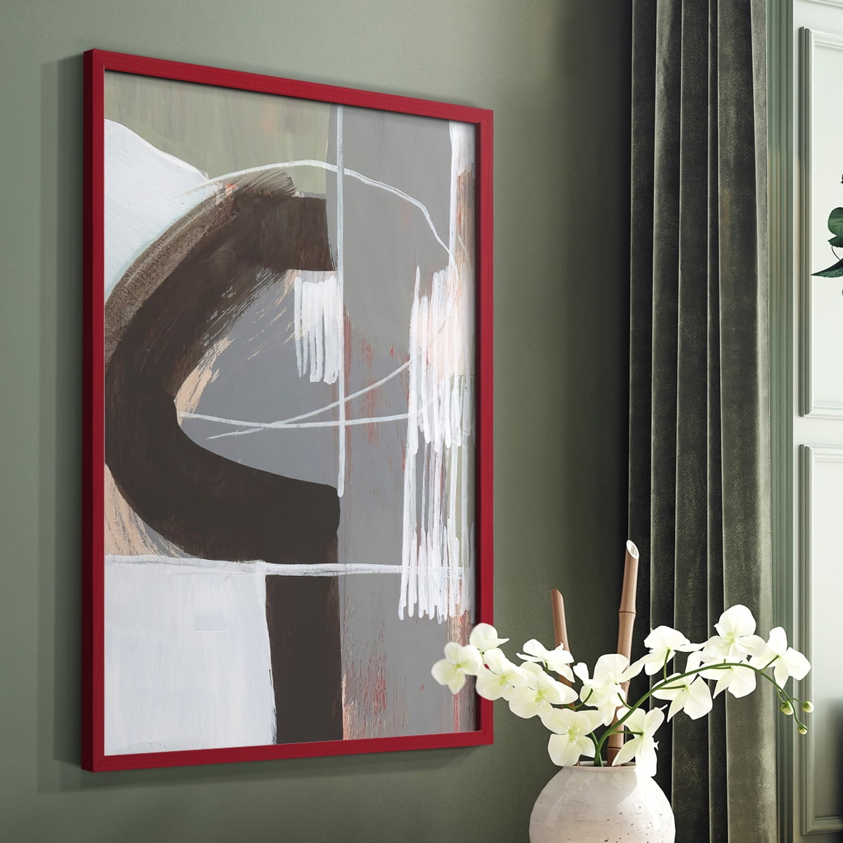 Arching Neutrals IV in Paper Solid Wood 8 x 10 Framed Print