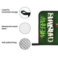 thumbnail image 4 of Pofeuu Merry Christmas Print Oven Mitts and Pot Holders 4 pcs Set,High Heat Resistant 500 Degree Extra Thicken Long Kitchen Cotton Oven Glove for Cooking, 4 of 6