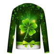 thumbnail image 5 of Graphic Tees for Men,Mens Funny St Patricks Day Shirts Big and Tall,Mens St Patricks Day Shirts Long Sleeve Shamrock Sweatshirt Irish Clover T-Shirt Casual Round Neck Graphic Tees Tops, 5 of 5