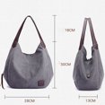 thumbnail image 6 of MUSOIE Handbags Canvas Crossbody Bags for Women Multi Compartment Tote Purse Medium Satchel, 6 of 7