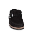 thumbnail image 5 of BIRKENSTOCK Womens Black Cork Buckle Accent Comfort Buckley Round Toe Slip On Leather Mules 37, 5 of 12