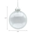 thumbnail image 3 of (3 pack) Holiday Time 4pc 80mm Christmas Clear PET Ball Accents Ornament DIY Craft, 3 of 6