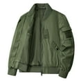 thumbnail image 2 of LOVZFMLL Vestes pour Hommes Sports Décontractés Quotidien Extérieur Col Montant Manches Longues, 2 of 9