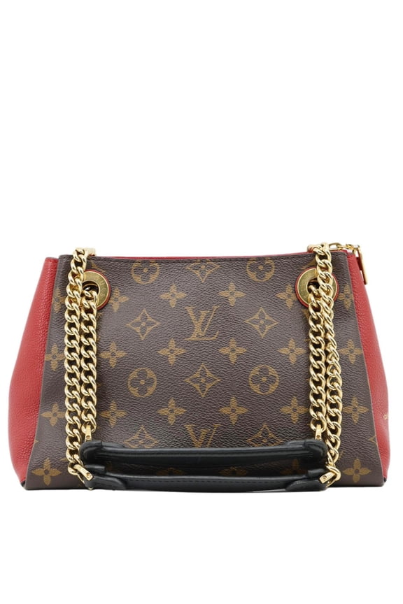 Pre-Owned Louis Vuitton Surene BB Monogram Canvas Shoulder Bag Red