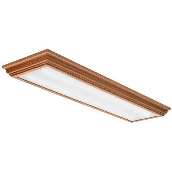 Lithonia Lighting FMFL 30840 CAML OA 4-Foot LED Cambridge Linear Flush Mount, 2800 Lumens, 120 Volts, 35 Watts, Damp Listed, Oak