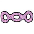 thumbnail image 4 of Tuffy Ultimate 3WayTug Pink Leopard Durable Squeaky Plush Dog Toy, 4 of 8