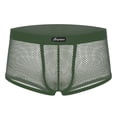 thumbnail image 6 of Ankishi Mesh Mens Underwear Low Rise Mesh Breathable Sexy See Through Boxer Briefs Hollow Trunks for Sports, 6 of 6
