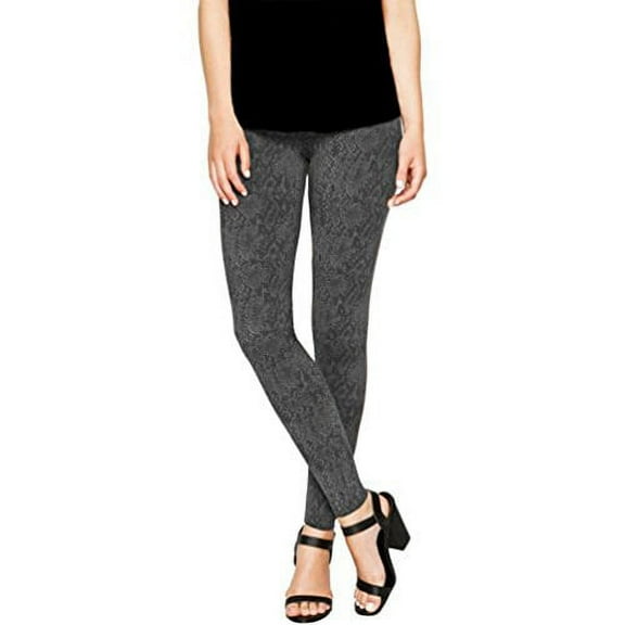 Matty M Ladies' Snakeskin Legging - Charcoal Heather