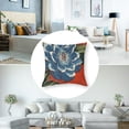 thumbnail image 5 of BANET and Lumbar Throw Pillows and Blue Cushion Cover Lumbar Throw Pillowcase for Office Car Chair Sofa Set of 2 20x20in, 5 of 7