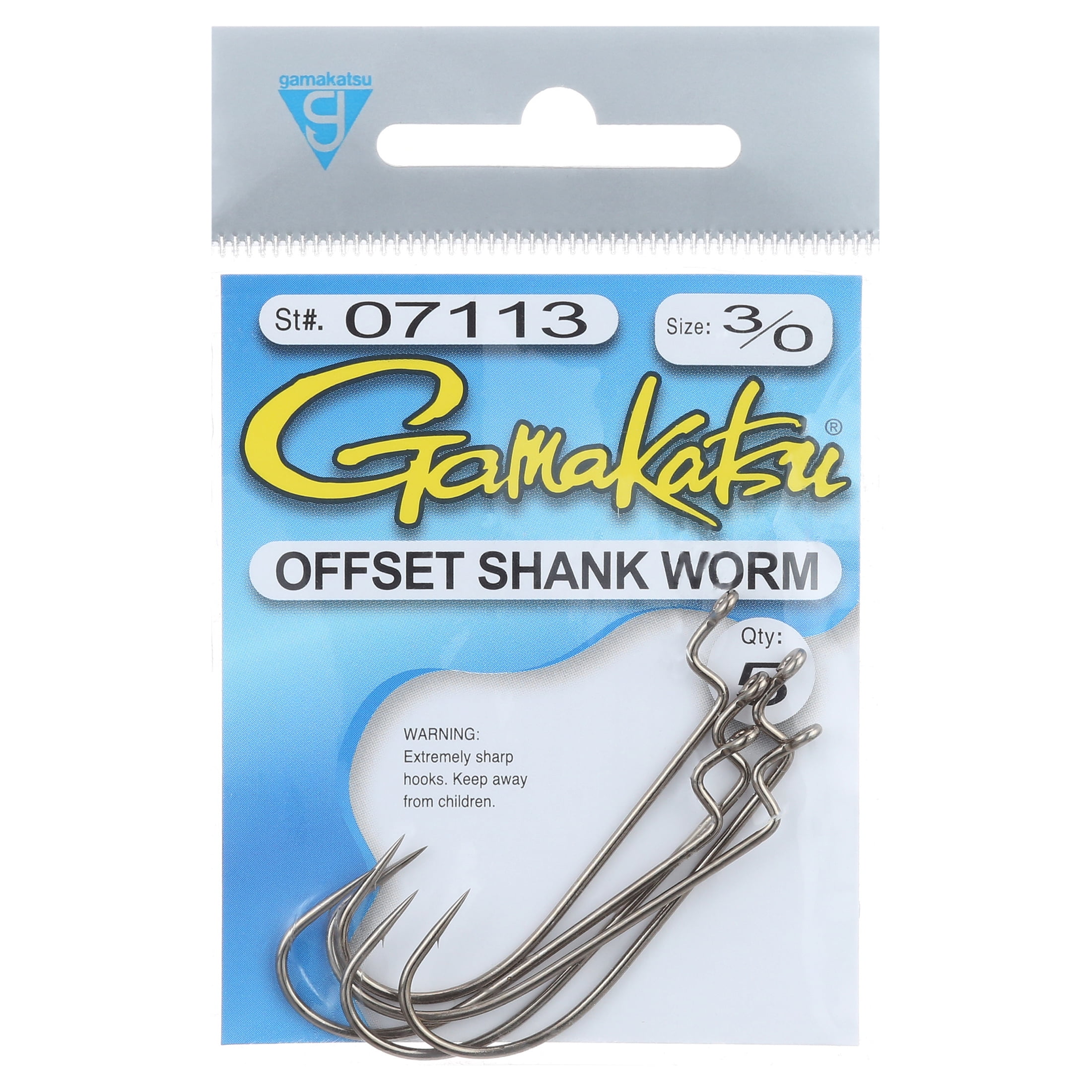 Gamakatsu Offset shank worm
