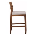 thumbnail image 4 of Home Square 27" Abaca Counter Stool in Natural/Nova Brown - Set of 3, 4 of 9