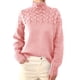 thumbnail image 1 of Gibobby SuéTer De Invierno Para Mujer Suéter de cuello para mujer Suéter de cuello vuelto para mujer(Rosa,M), 1 of 4