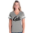 thumbnail image 1 of Womens California Cali Football V-Neck T-Shirt, 1 of 5