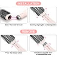 thumbnail image 5 of IG INGLAM 4 in 1 Hair Dryer Brush, Detachable Brush Hair Dryer, Negative Ion Blowout Brush for Straightening/ Drying/ Curling/ Styling, Pink, 5 of 8