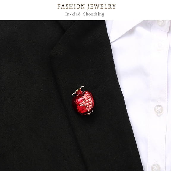 Red Rhinestone Cardinal Brooch Crystal Bird Pin Holiday Gift for Women