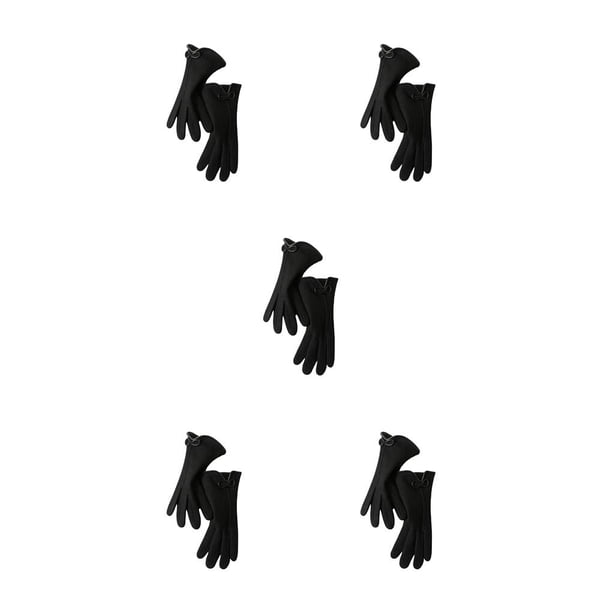 Sonducket Guantes gruesos de Cachemira para mujer, guantes para mensajes de texto con pantalla táctil, mitones de otoño con dedos completos, Type2 NO2