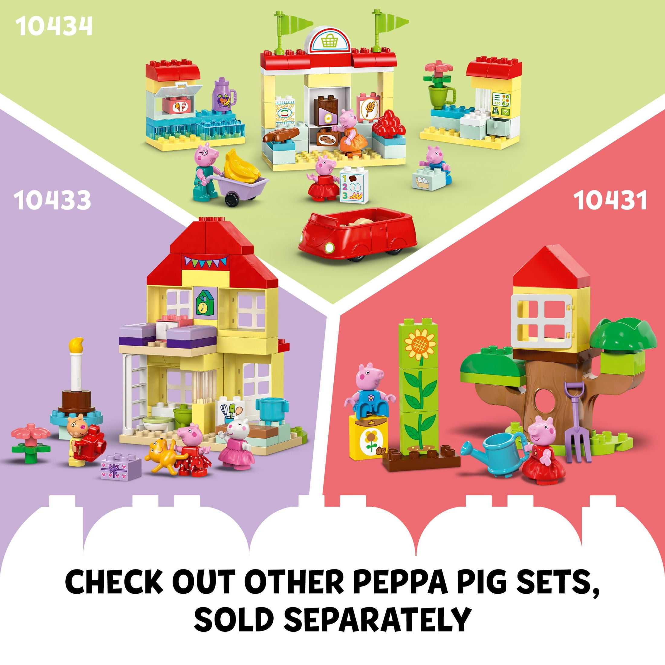 LEGO DUPLO Peppa Pig Boat Trip Bath Toy, Learning Set for Preschool Kids with 2 Peppa Pig Figures, Water Toy Gift Idea for Toddlers, 10432