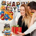 thumbnail image 5 of 32-Piece For Hot Cartoon For Cat-Wheels-Themed Birthday Party Decorations Set – Includes Banner, Cake Topper, 12 Cupcake Toppers, and 18 Balloons, 5 of 5