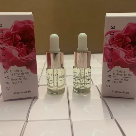 2 Chantecaille L'Huile a la Rose de Mai Face Oil Sample 2x .14oz =.28oz NIB